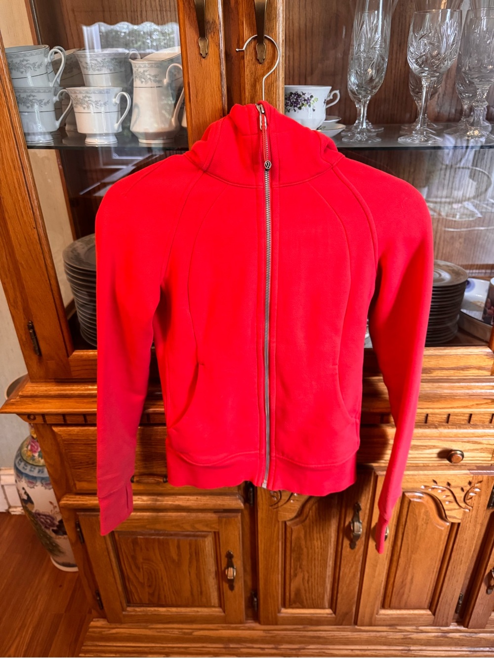 lululemon athletica Red Full-Zip Hoodie